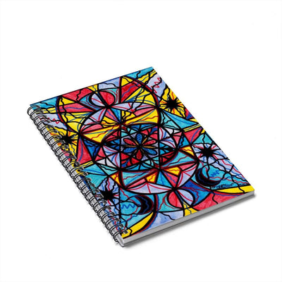 Open To The Joy Of Being Here - Spiral Notebook