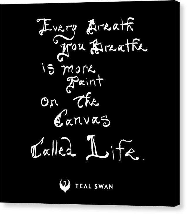 Every Breath Quote - Canvas Print