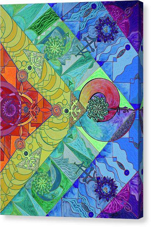 Expansion Pleiadian Lightwork Model - Canvas Print