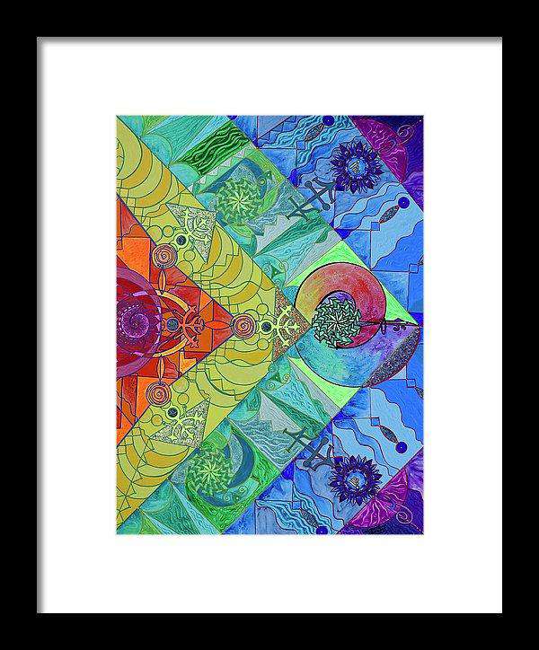 Rozšiřující plejádský světelný model - orámovaný tisk