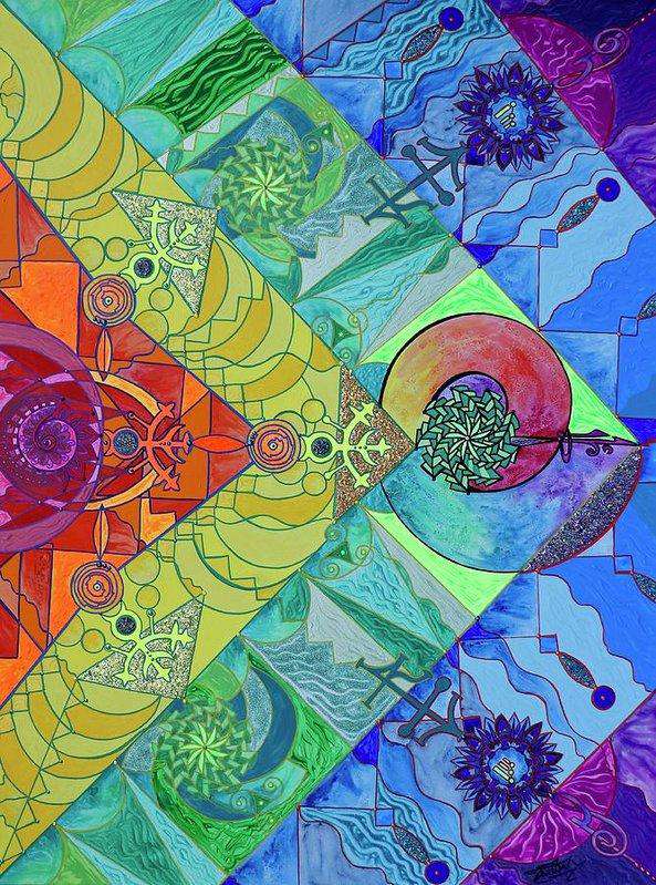 Expansion Pleiadian Lightwork Model - Art Print