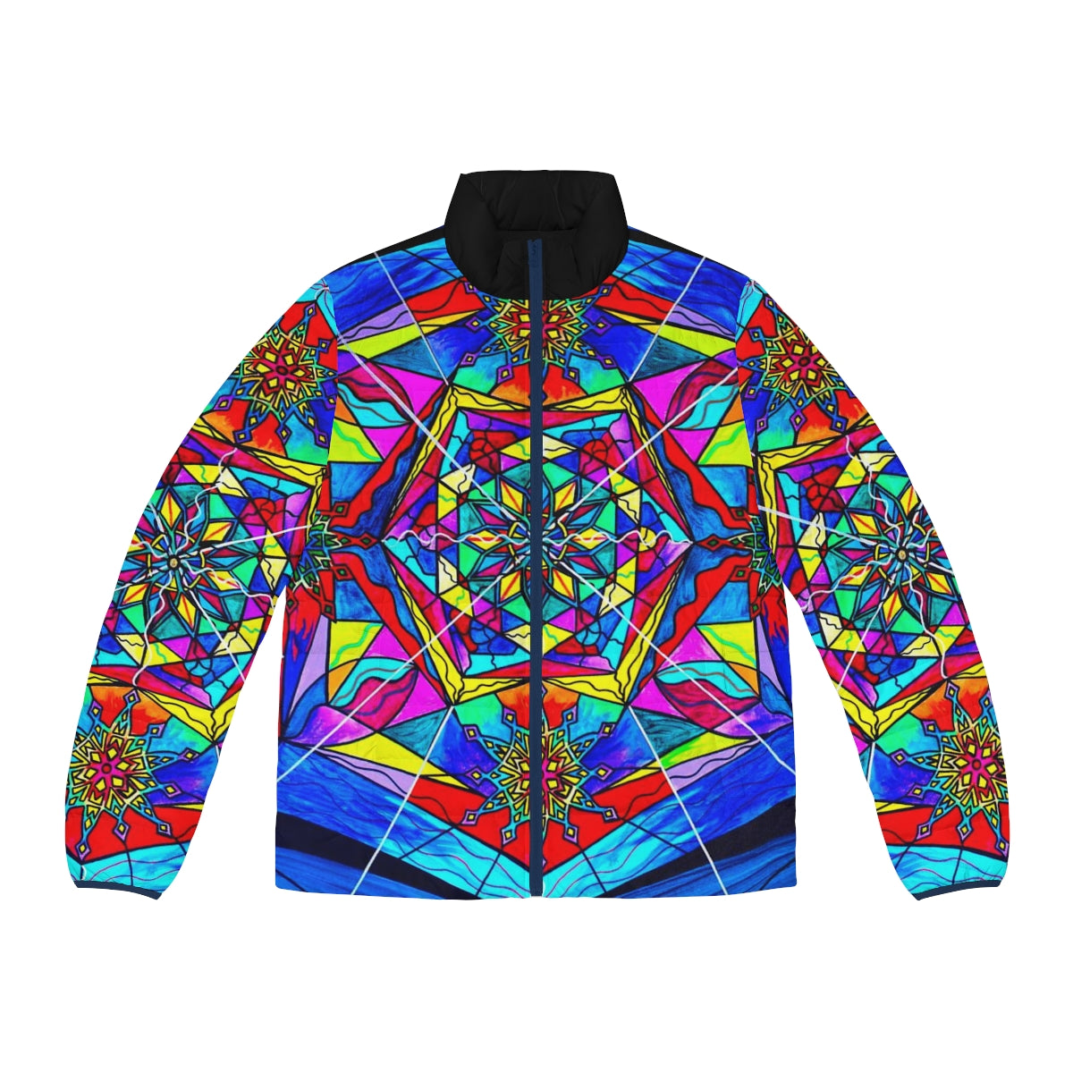 Gratitude - Men's Puffer Jacket (AOP)