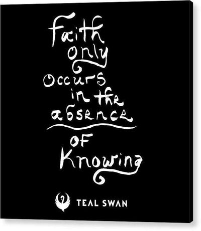 Faith Is Quote - Acrylic Print