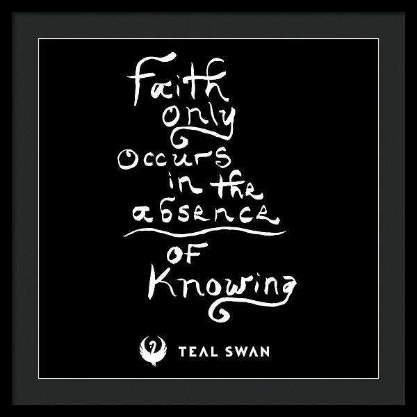 Faith Is Quote - Framed Print