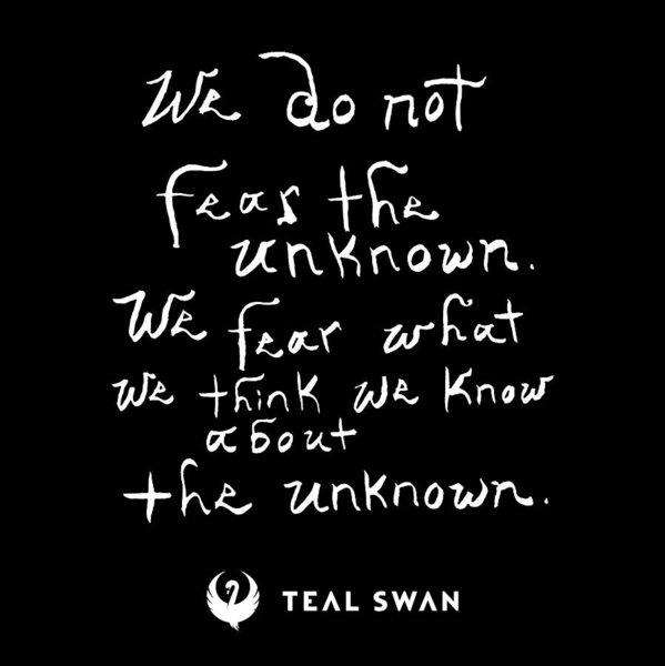 Fear The Unknown Quote - Art Print