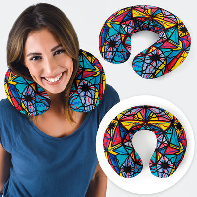 Open To The Joy Of Being Here - Travel Pillow