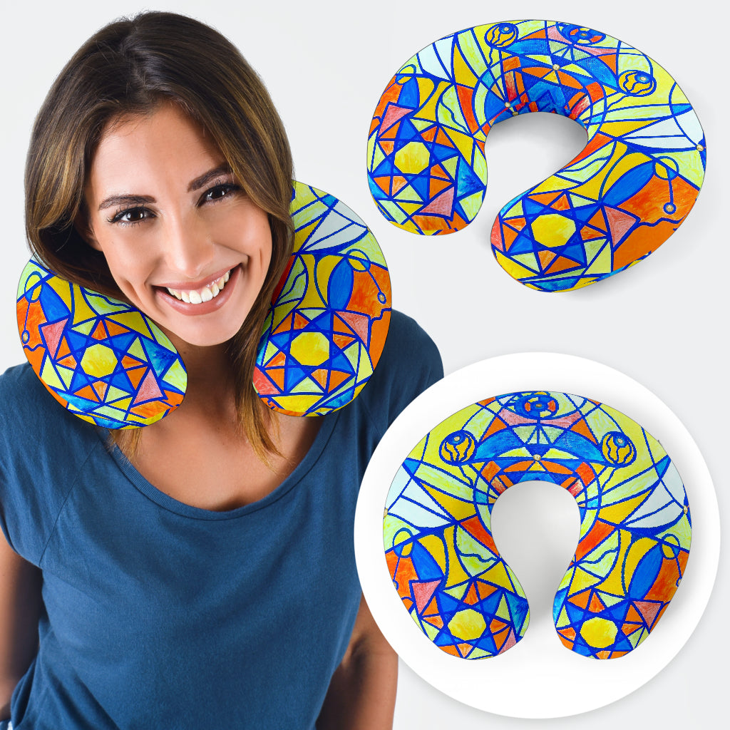 Happiness Pleiadian Lightwork Model - Travel Pillow