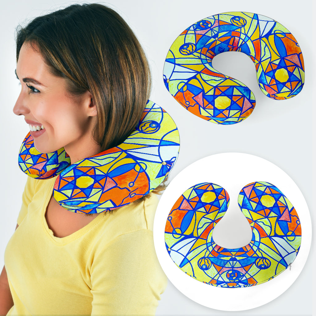 Happiness Pleiadian Lightwork Model - Travel Pillow