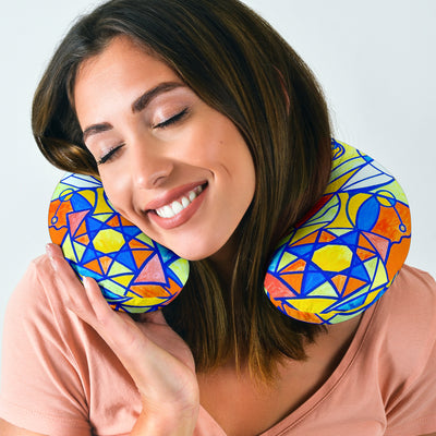 Happiness Pleiadian Lightwork Model - Travel Pillow