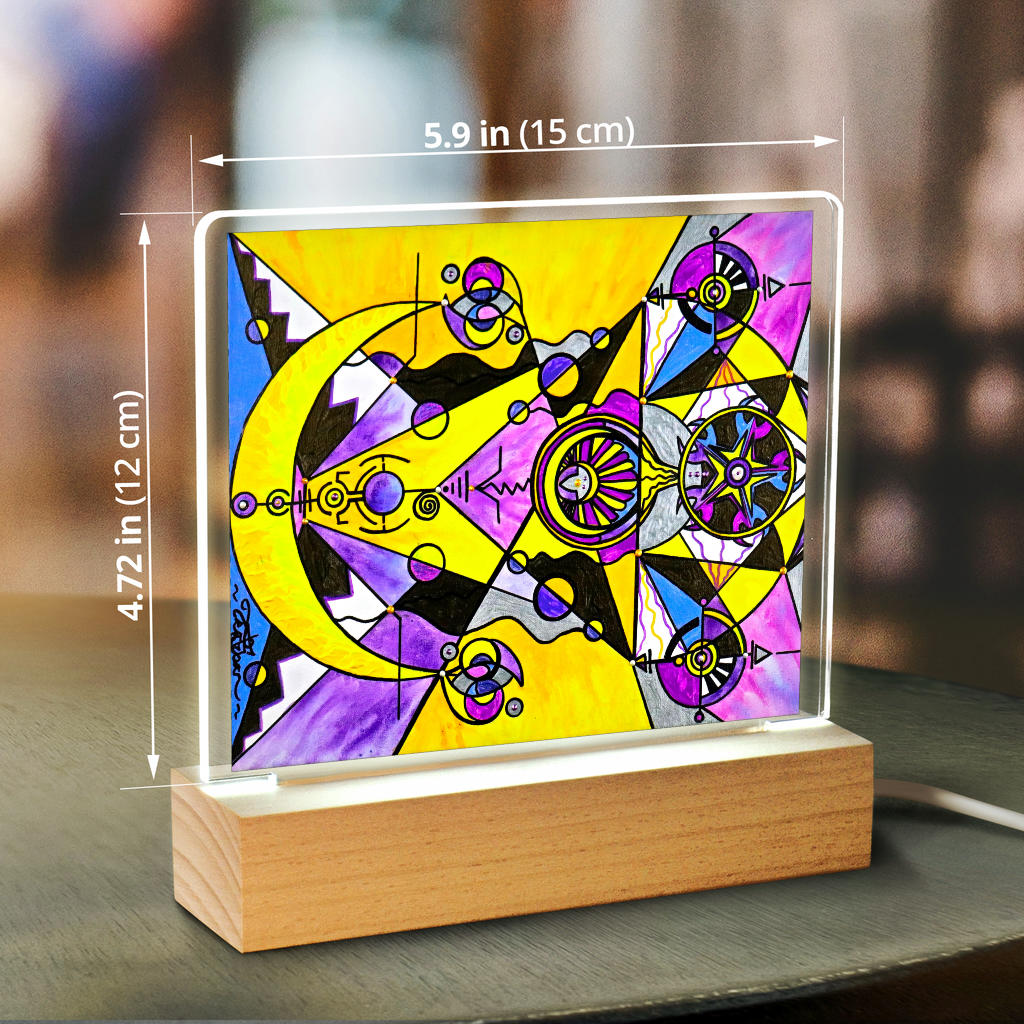 Arcturian Personal Truth Grid - Light Up Acrylic Sign