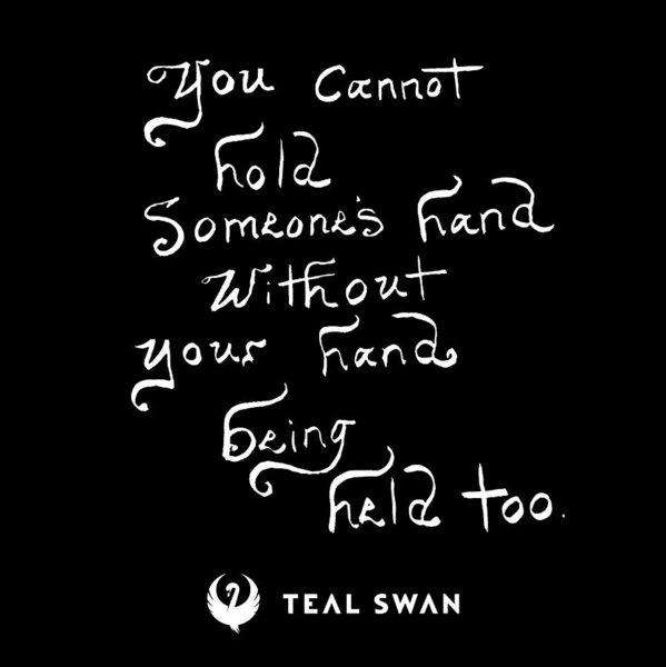 Hand Being Held Quote - Art Print