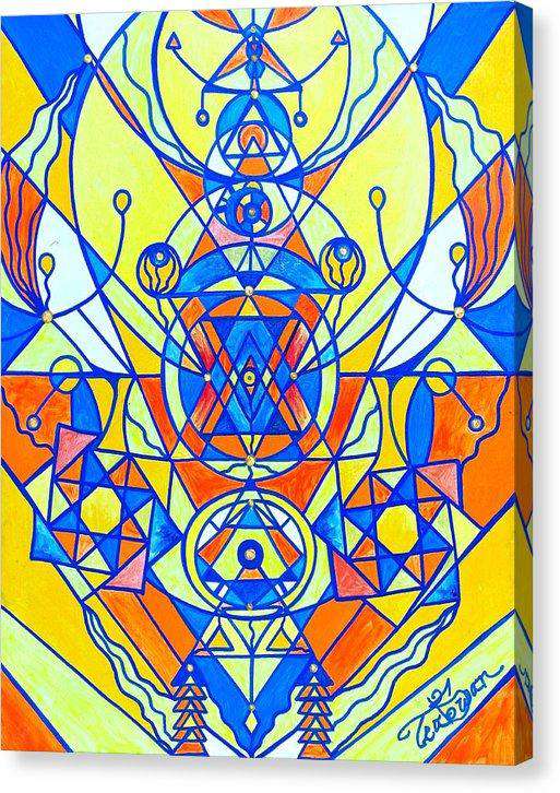 Štěstí Pleiadian Lightwork Model - Canvas Print