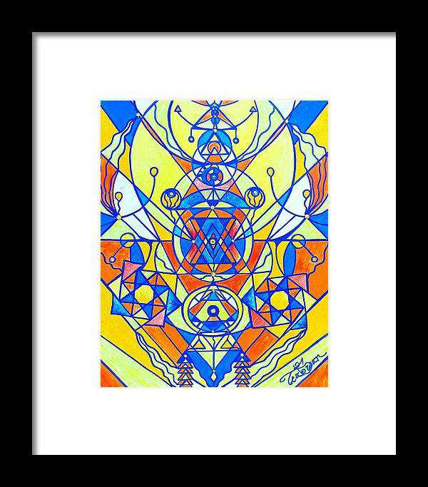 Štěstí Pleiadian Lightwork Model - Zarámovaný tisk