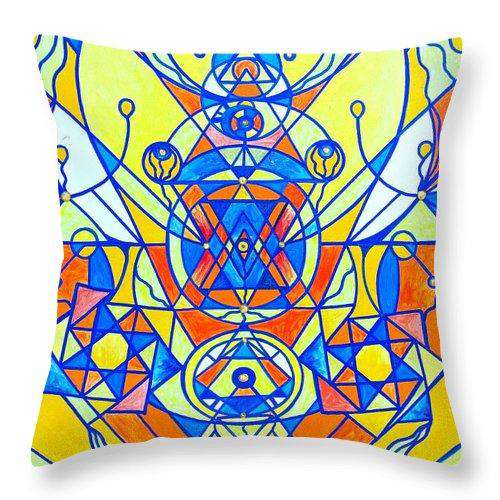 Happiness Pleiadian Lightwork Model - Throw Pillow
