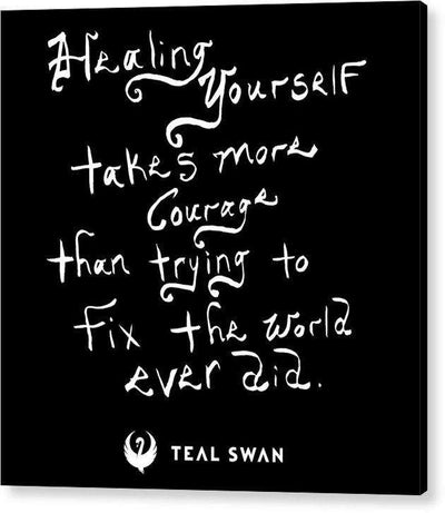 Healing Yourself Quote - Acrylic Print