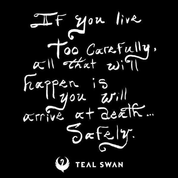 Live Too Carefully Quote - Art Print