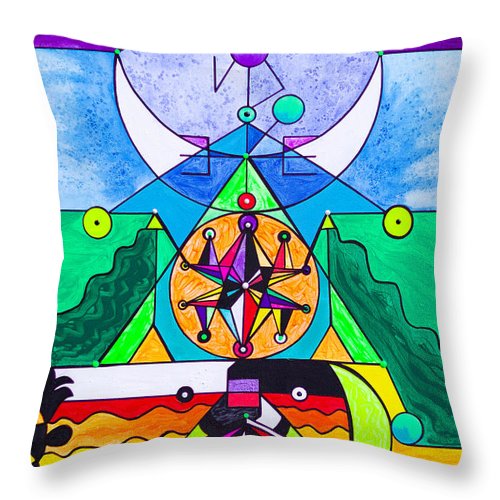 Manifestation Lightwork Model - Throw Pillow