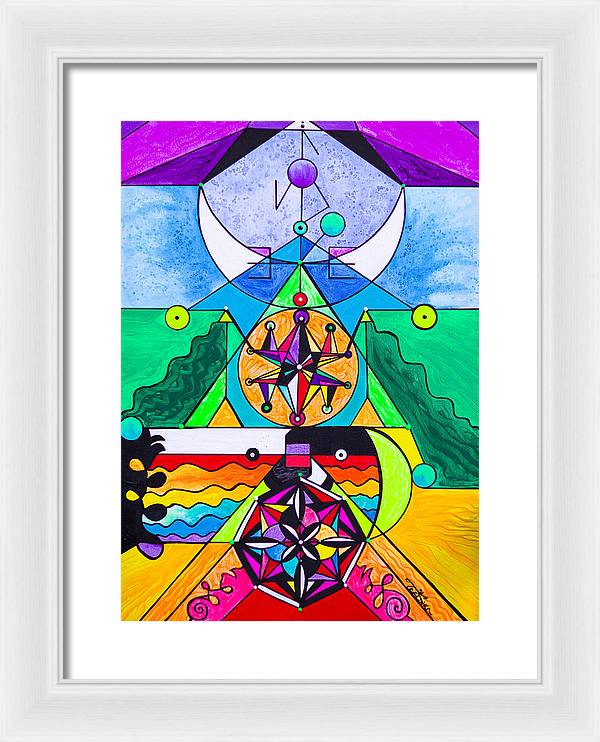 Manifestation Lightwork Model - Framed Print