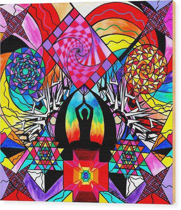 Meditační pomůcka - dřevotisk