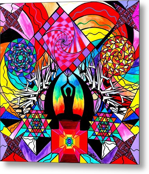 Meditation Aid - Metal Print