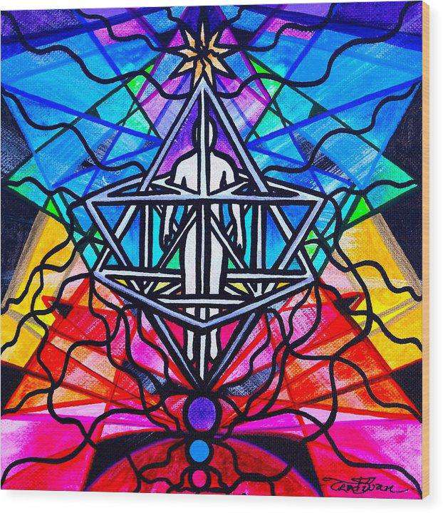 Merkabah-Wood Print