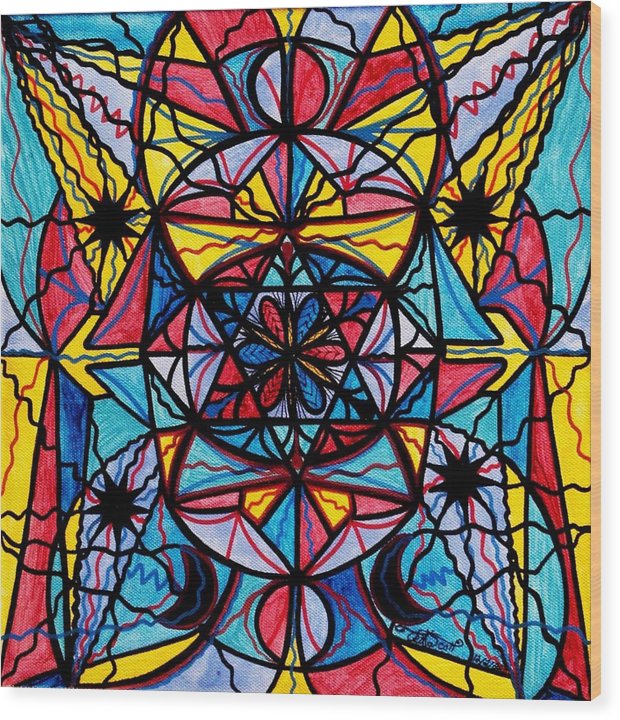 Open to the Joy of Being Here - Wood Print