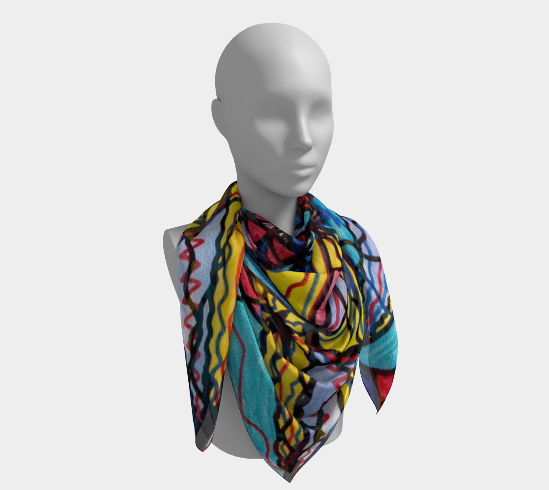 Open To The Joy Of Being Here - Frequency Scarf