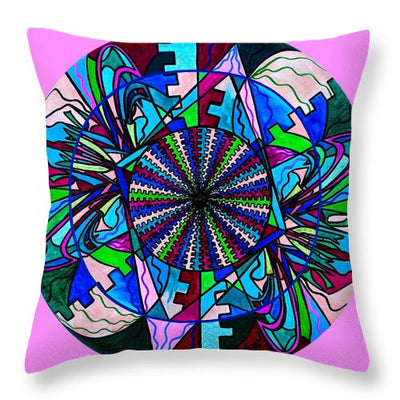 Pleiadian Integration Lightwork Model  - Throw Pillow