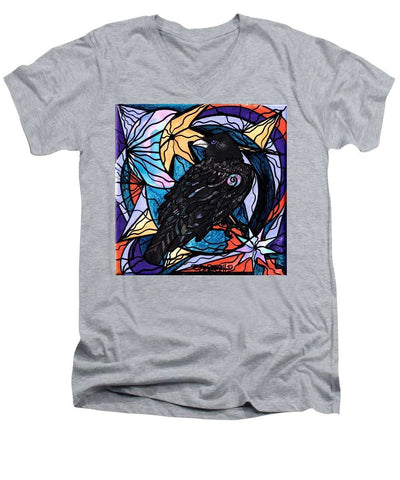 Raven - Pánské tričko s výstřihem do véčka