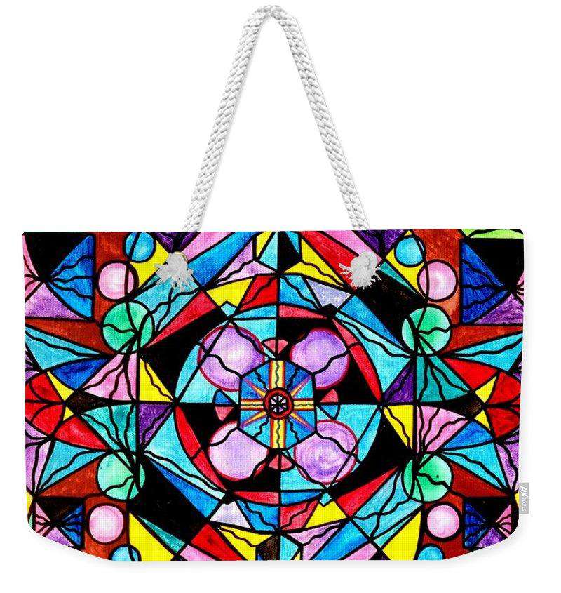 Sacred Geometry Grid - Weekender Tote Bag