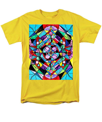 Sacred Geometry Grid-Men ' S T-Shirt (Regular Fit)