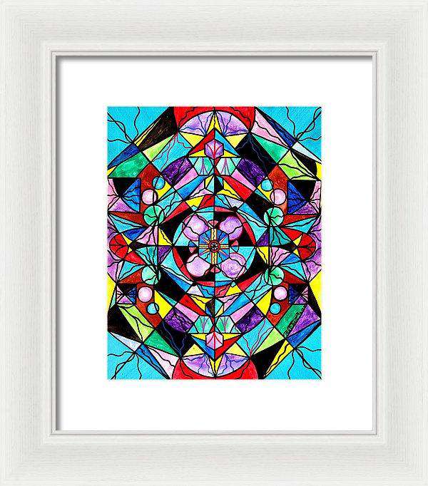 Sacred Geometry Grid - Framed Print