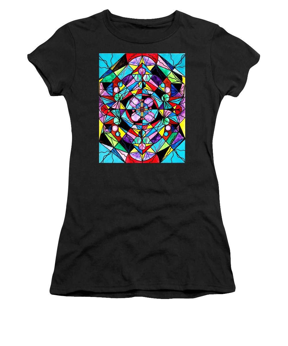 Posvátná geometrie Grid - Dámské tričko