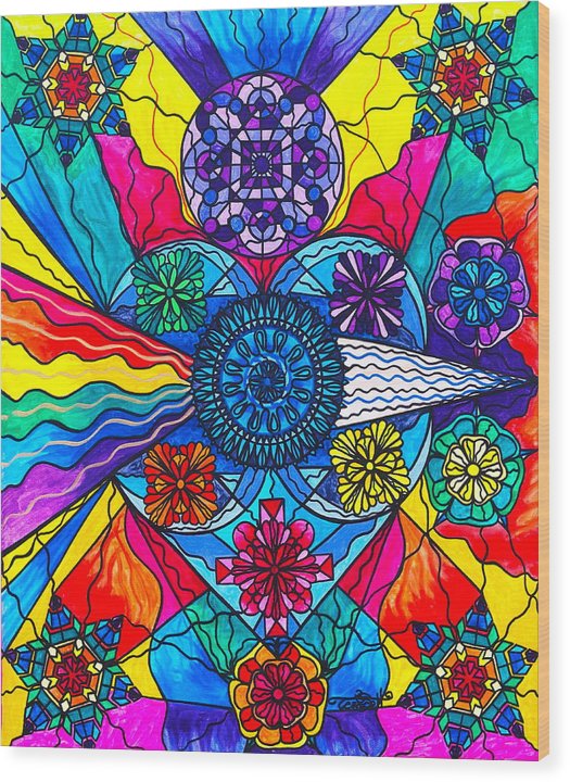 Speak From The Heart - Wood Print