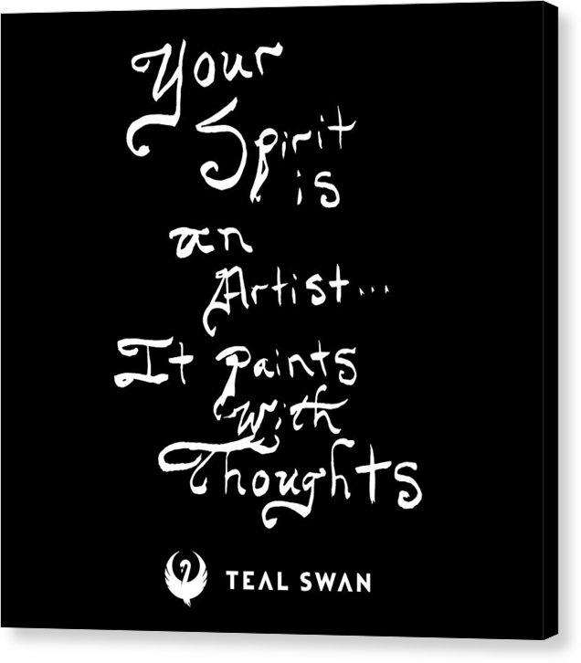 Spirit Is Quote - Canvas Print