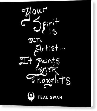 Spirit Is Quote - Canvas Print