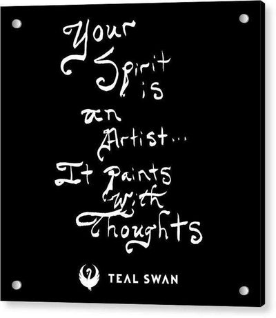 Spirit Is Quote - Acrylic Print