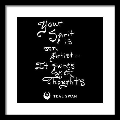Spirit Is Quote - Framed Print