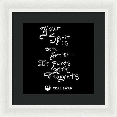 Spirit Is Quote - Framed Print