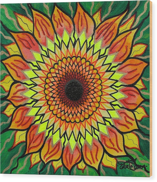 Sunflower - Wood Print