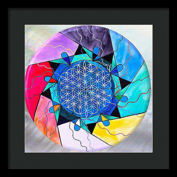 The Flower Of Life - Framed Print