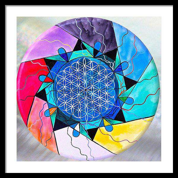 The Flower Of Life - Framed Print