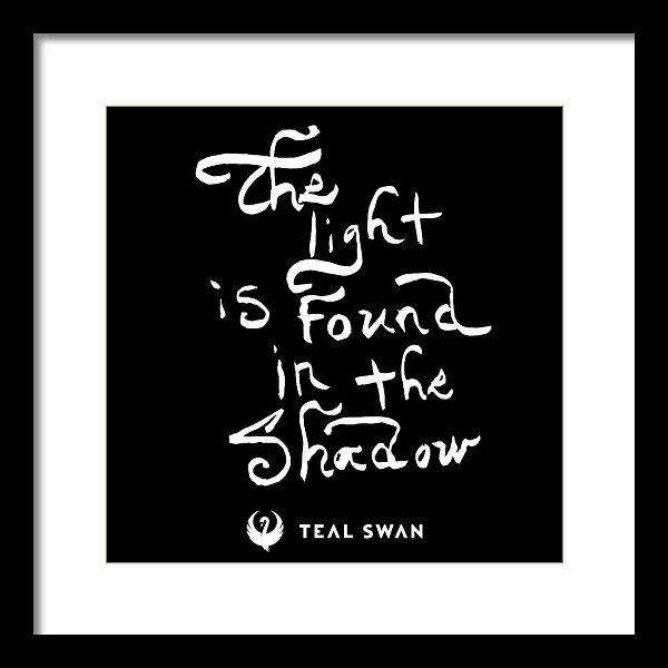 The Light Quote - Framed Print