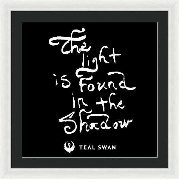 The Light Quote - Framed Print