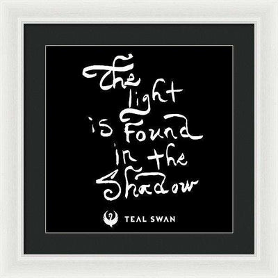 The Light Quote - Framed Print