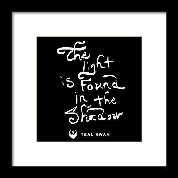 The Light Quote - Framed Print