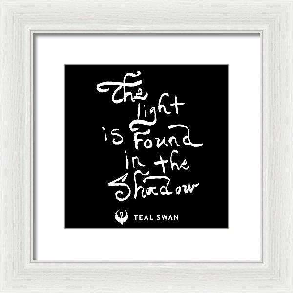 The Light Quote - Framed Print