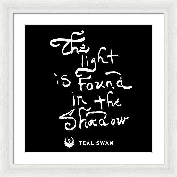 The Light Quote - Framed Print