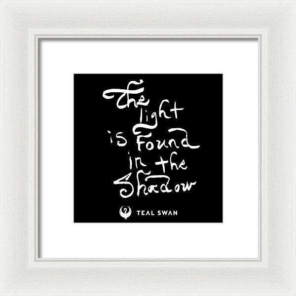 The Light Quote - Framed Print