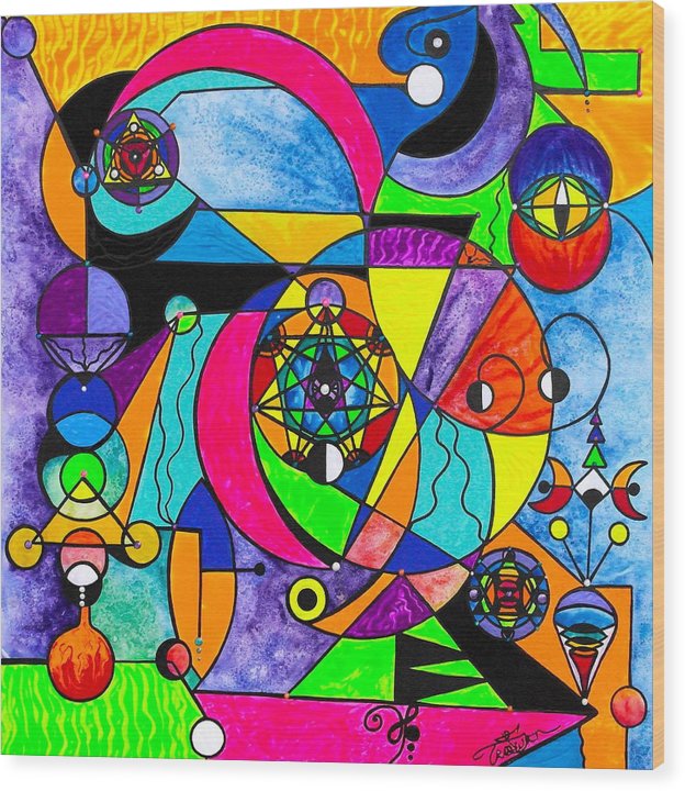 The Power Lattice - Wood Print